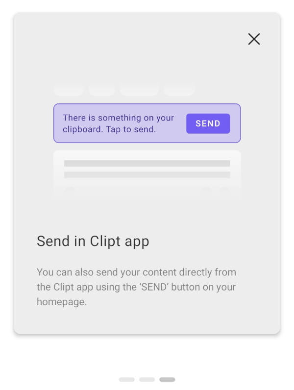 Send in Clipt App