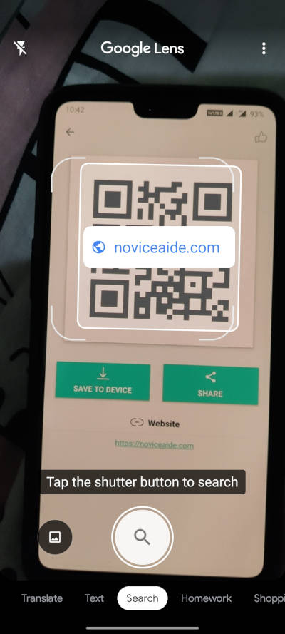 google lens qr reader